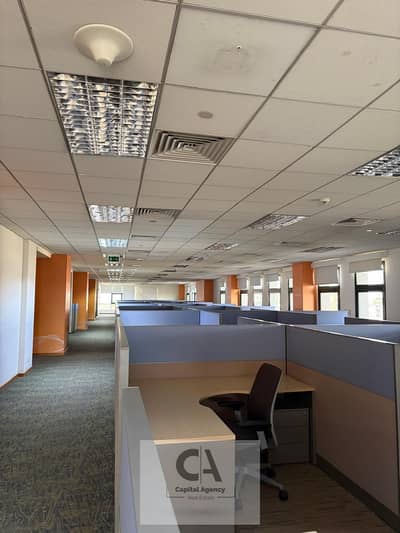 Office space of 1597 sqm, fully finished with air conditioning, for rent – ​​on North 90th Street, prime location – Fifth Settlement