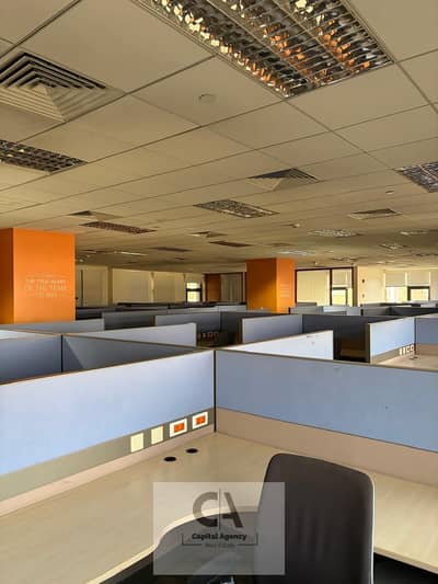fully finished administrative office with air conditioning for rent 1218 sqm – ​​on North 90th Street, prime location – Fifth Settlement