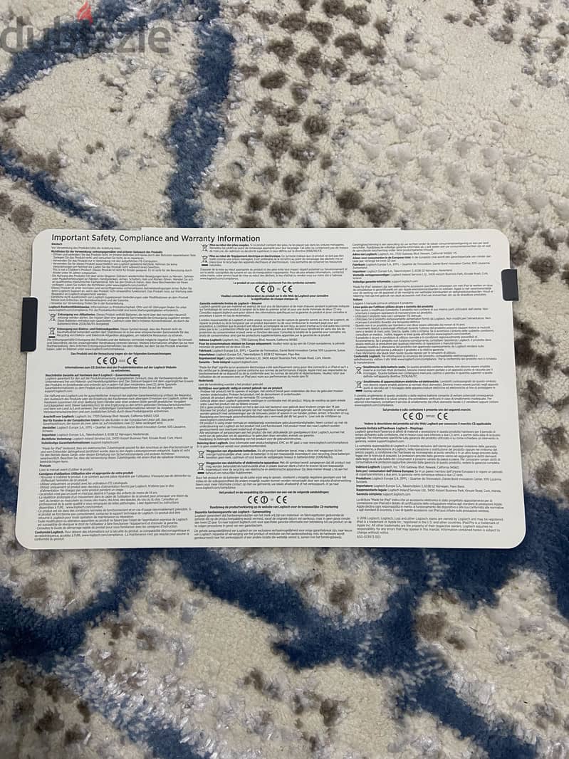 Logitech keyboard-case with Apple Pencil Bracketing for pour iPad Pro 1