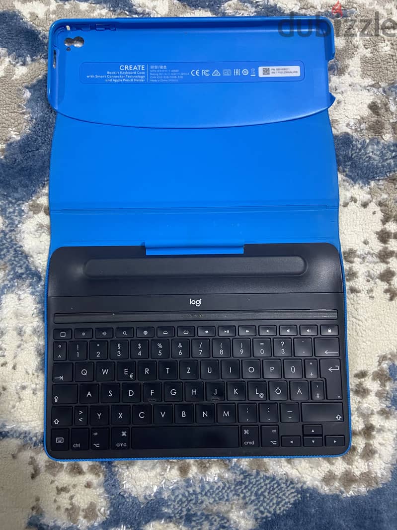 Logitech keyboard-case with Apple Pencil Bracketing for pour iPad Pro 2