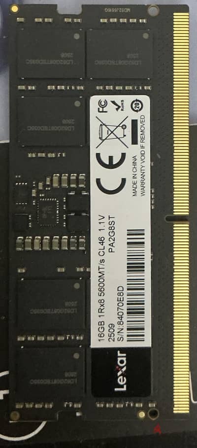 16 G ram lexar 5600