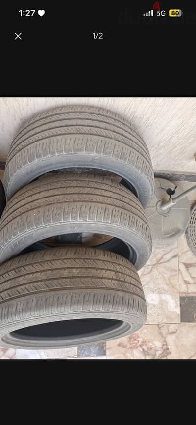 ٤قطع عجل مستعمل. 4 pieces car tires used