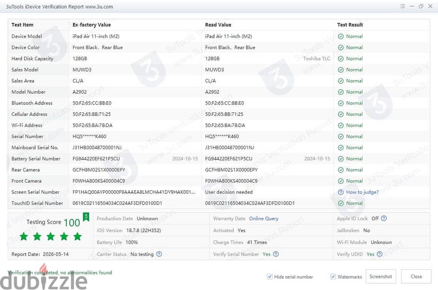 IPad Air M2 11 inch Wi-Fi 1