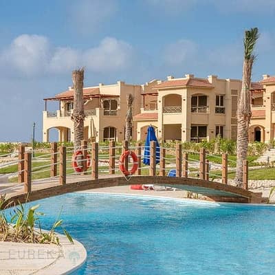شالية 3 غرف +جاردن لافيستا باي ايست الساحل الشمالي راس الحكمة 150متر باطلالة رائعة علي لاجون 2حمام  متشطب بالتكيفات  كاش او بمقدم واقساط