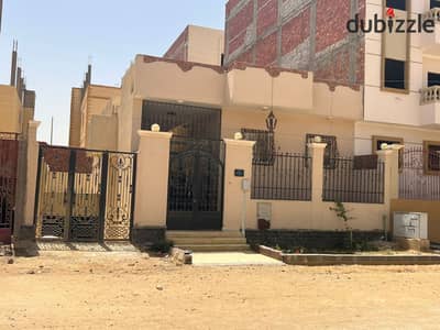 A built-up plot in the Sixth District of Badr City.