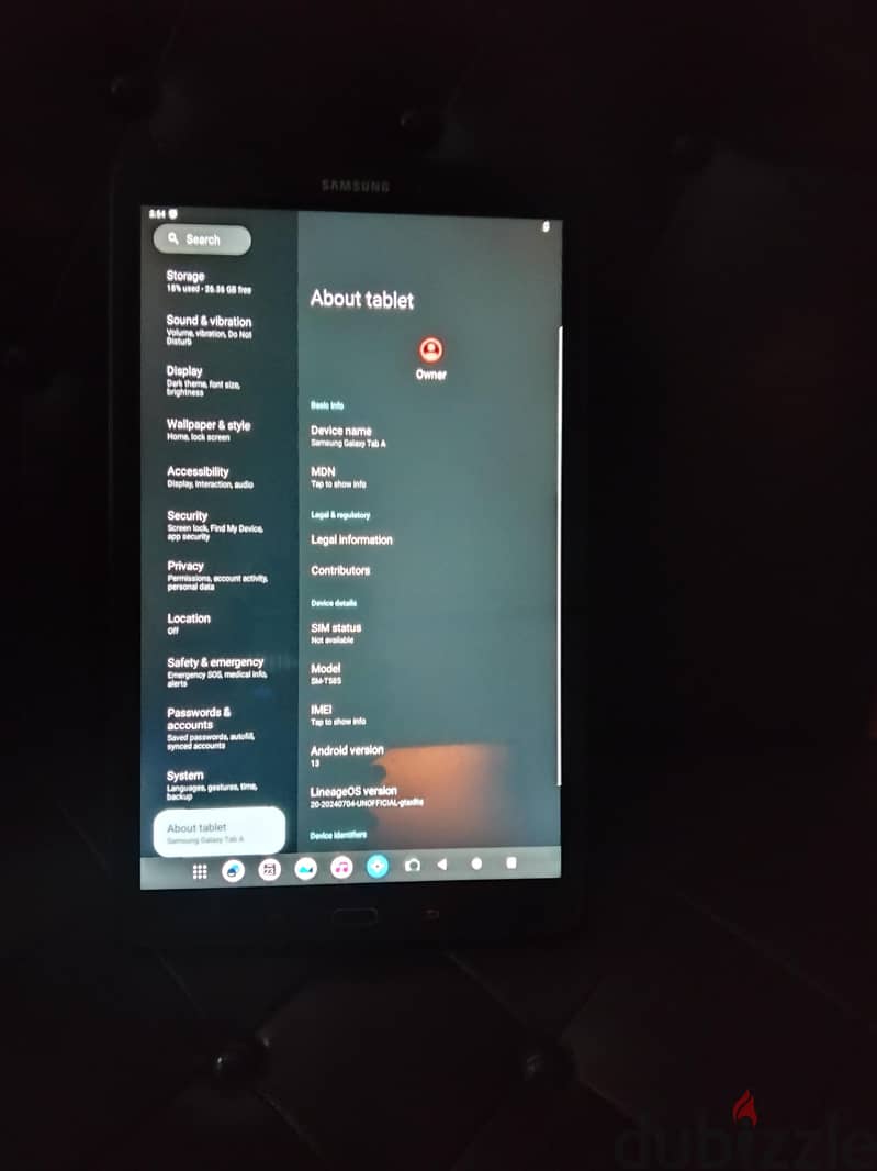 Samsung Tab A6 5