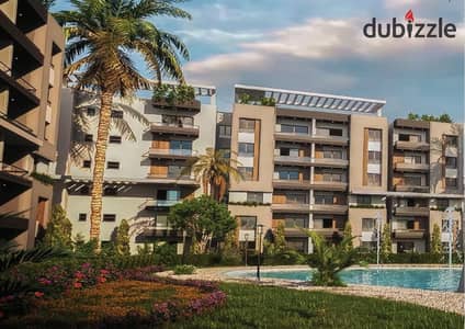 Cash discount of 40% or installment over 8 years, own a 137-meter apartment directly across from MSA University on Al Wahat Road in Flow Residence Compound and enjoy the lagoon view.