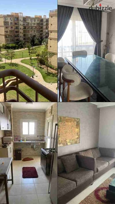 شقه للأيجار مفروش في مدينتي B6 المساحه: 145 متر .  3 غرفه + 2 حمامات  دور : رابع + فيو جاردن  تشطيب خاص