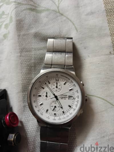 Citizen Chronograph Original يابانى WR100 Stainless Steel