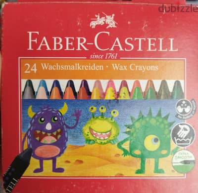 الوان شمع فابر كاستل جديده ٢٤ لون faber castell