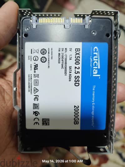 2TB SSD Crucial BX500