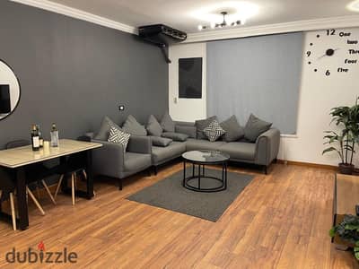 Fully furnished apartment for rent garden view near The Yard Mall Ready to move in Super lux typical floor with Elevator 2bed in Al Rehab 1 - Phase 2