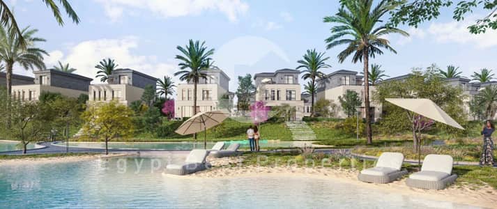 Last luxury villa in heart of new cairo over 7 years in 5th Settlement in saada compound