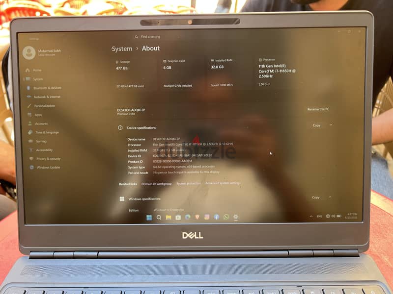 Dell Precision 7560 1