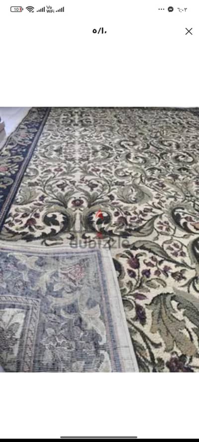 للبيع سجاده مستعمله كبيره جدا مقاس 230سم في 325سم