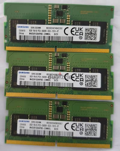 رامات لابتوب DDR5 أصلية حالة الزيرو