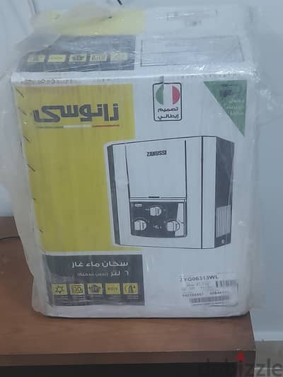 سخان غاز ٦ لتر جديد