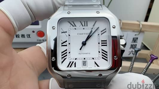 Square Automatic Watch, Swiss Movement, Premium Quality   ساعة أوتومات