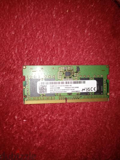 8GB RAM DDR5 SODIMM 5600MHz