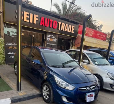 هيونداي أكسنت RB ٢٠١٧ فتحة سقف فابريكة بمقدم ١٦٥ ألف