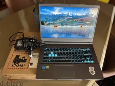 لاب جيمنج Msi thin 15 B12UDX مستعمل بحالة ممتازة