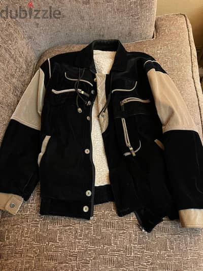 Fauxed fur men jacket