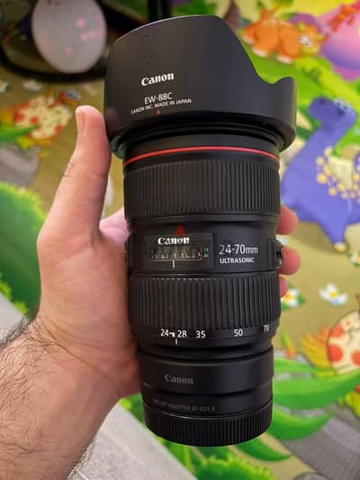 Canon zoom lens EF 24-70mm 2.8 L USM version 2