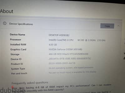 Laptop hp
