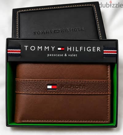 محفظة Tommy اورجينال جلد طبيعي من أمريكا