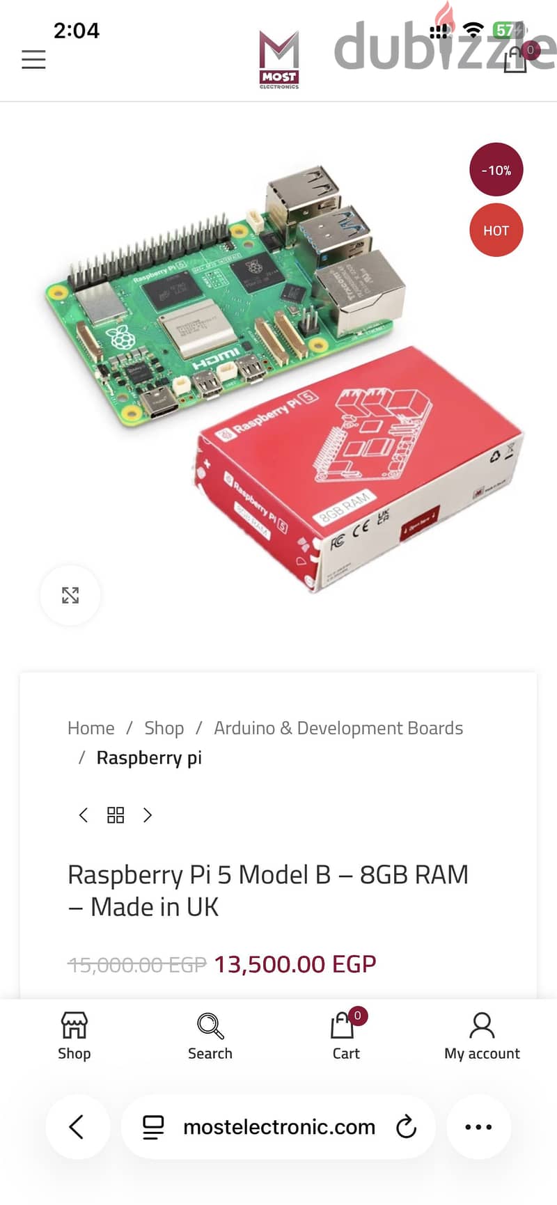 Raspberry pi 5 8GB RAM 1
