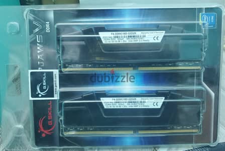 رمات ٣٢ جيجا جى سكيل RAM GSKILL RIPJAWS V DDR4 3200 MHZ 32 Gb