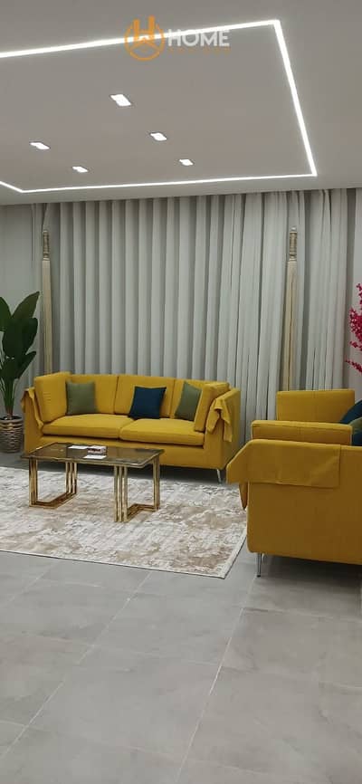 Furnished apartment for rent in Privado Compound, Super Lux finishing in a prime location directly facing the services