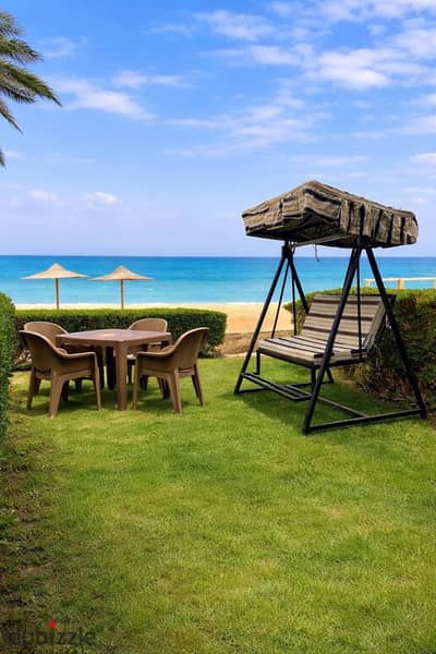 Apartment for Rent in Ein Sokhna - Belajio - 2 bedroom - 1 bathroom - ground  floor