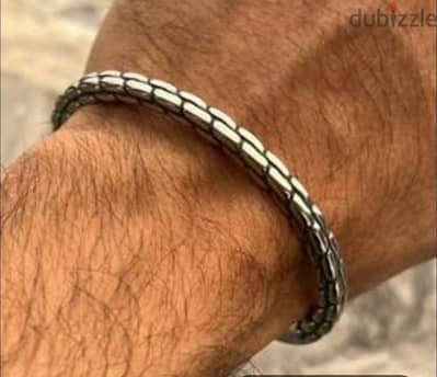 اسورة Braceletفضى ستانلس ستيل النقى