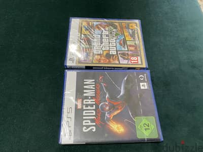 GTA v PS5 “Sealed” + Spiderman Miles Morales “Sealed”