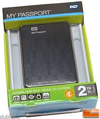 My Passport سعة 2 تيرابايت USB 3.0 - WDBYVG0020BBK سعة 2 تيرابايت 2 TB