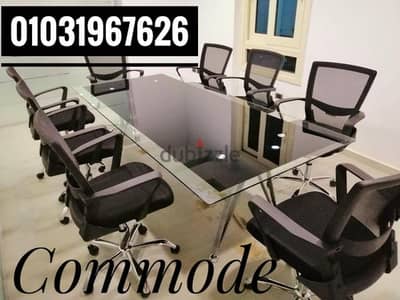 ترابيزه اجتماعات غرفه اجتماعات زجاج سيكوريت ضدد الكسر مودرن ميتنج روم