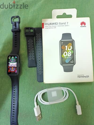 Huawei Band 7 + ستراب جديد