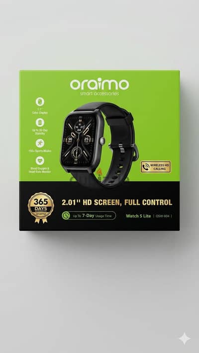 oraimo Watch 5 Lite جديدة متبرشمة