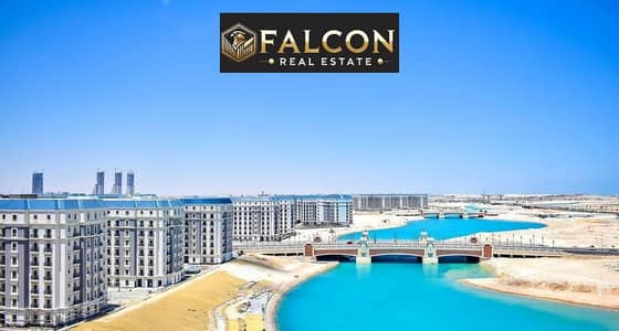 A distinctive apartment for sale in El Alamein with an open view of the sea and El Alamein Towers, finished and ready to move in.