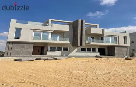 townhouse Corner  for sale in V Levels, Sheikh Zayed, with landscape view on Waslet Dahshour Road, opposite Beverly Hills.