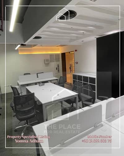 مكتب مفروش للبيع | بارك ستريت | 86م | فيو محور مباشر | من المالك | 16 مليون