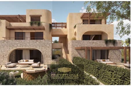 Fully finished twin house in Ramla, Ras El Hekma, with a coastal setting near Emirati cities.