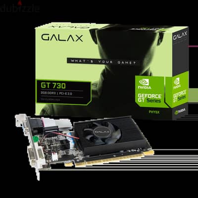 كارت شاشة GALAX GeForce GT 730 LP ‏4GB DDR3 128-bit للألعاب والاستخدام