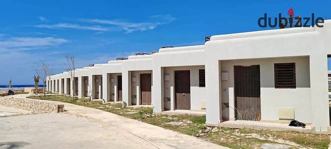 شاليه للبيع متشطب بالكامل في هاسيندا راس الحكمه بدبل فيو علي اللجون + بحر  Hacienda Ras El Heikma