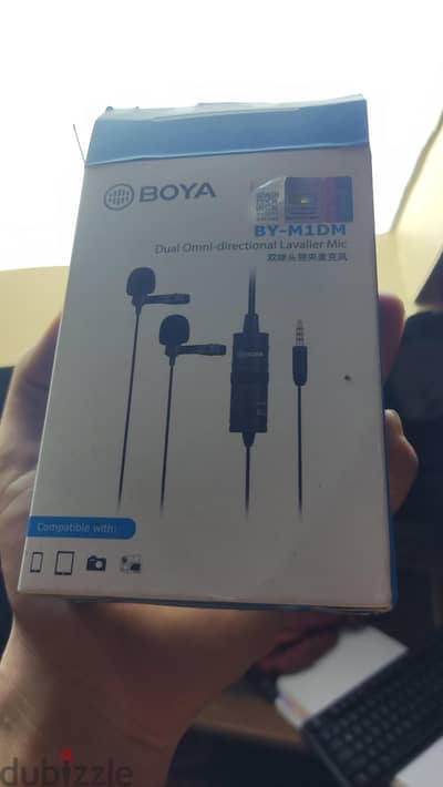مايك  BOYA BY-M1DM الأصلي للكمبيوتر والموبايل