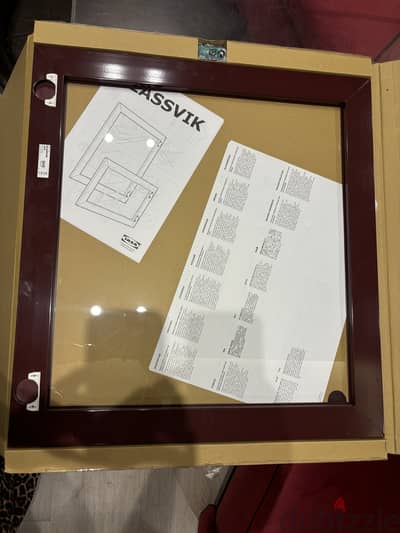 IKEA cabinets burgundy