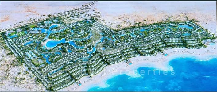 بأقل مقدم في هاسيندا رأس الحكمة شاليه للبيع مطل علي البحر بالتقسيط علي 10 سنين في الساحل الشمالي !!!