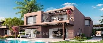 فيلا للبيع بإطلاله على البحر بمقدم 5% و بقسط 8 سنين في هاسيندا الساحل الشمالى من بالم هيلز