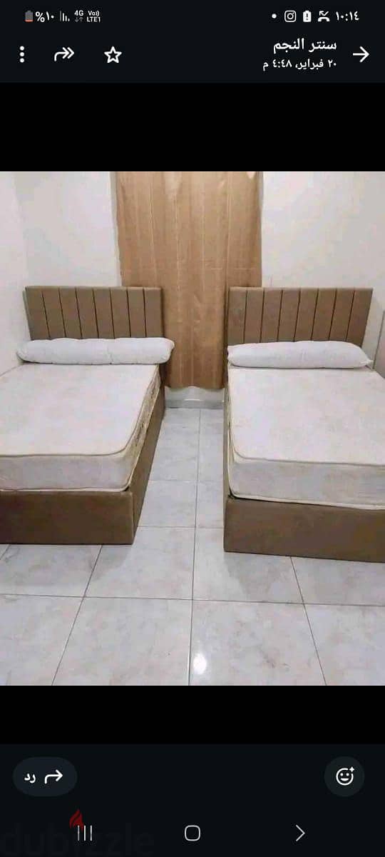 عرض بيع سرير كابتونيه خشب موسكي أعلي جودة + ضمان 5 سنوات 4
